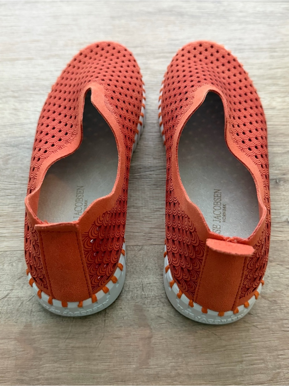Ilse Jacobsen Camelia Woven Slip-On - Coral Orange - Picture 3 of 6